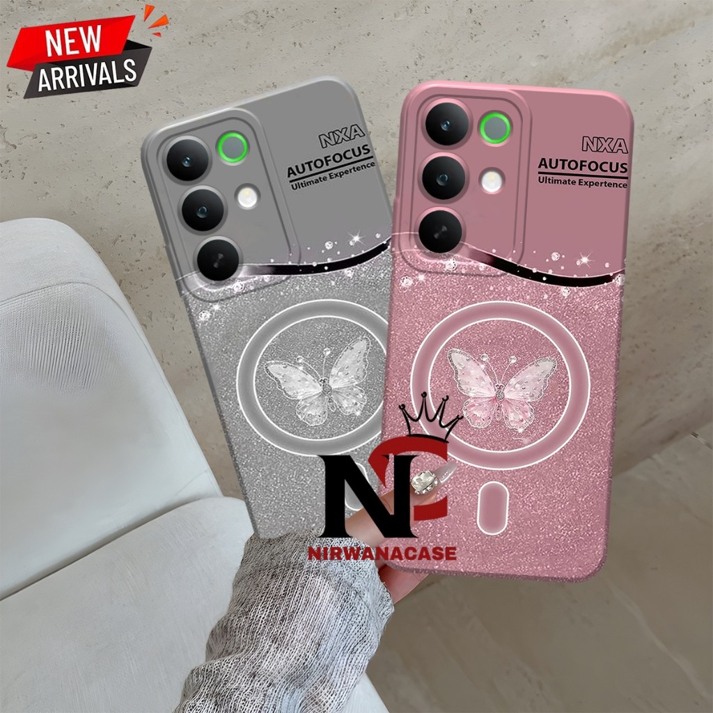 Case Hp Realme C85 - Case Realme C85 Pro Case Terbaru Case Pro Camera Lentur Motif Kupu - kupu