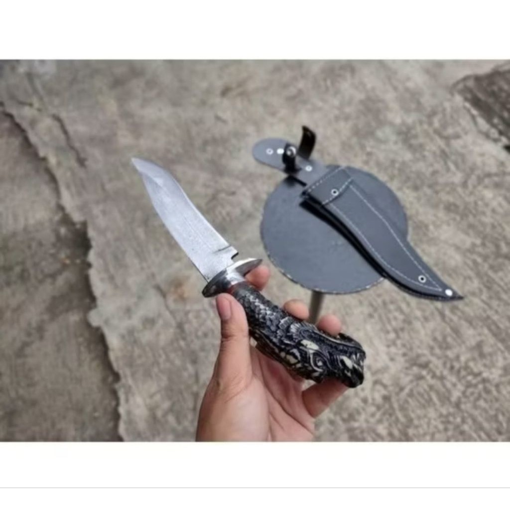 Pisau Dapur Pisau Badik Naga Resin Baja Per Terlaris