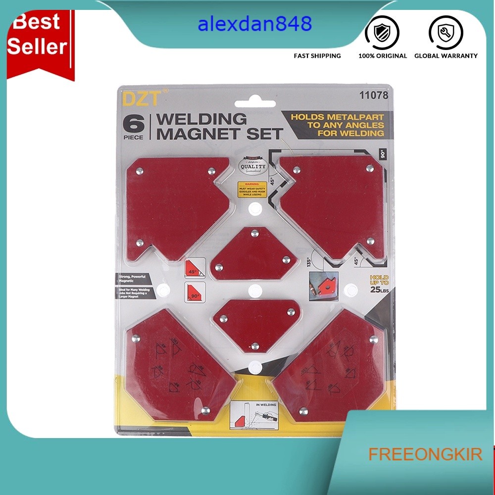 TERMURAH KDK Siku las magnet set 6 pcs Magnetic Welding Holder 6pcs Set / Siku Magnet Las Welding Ho