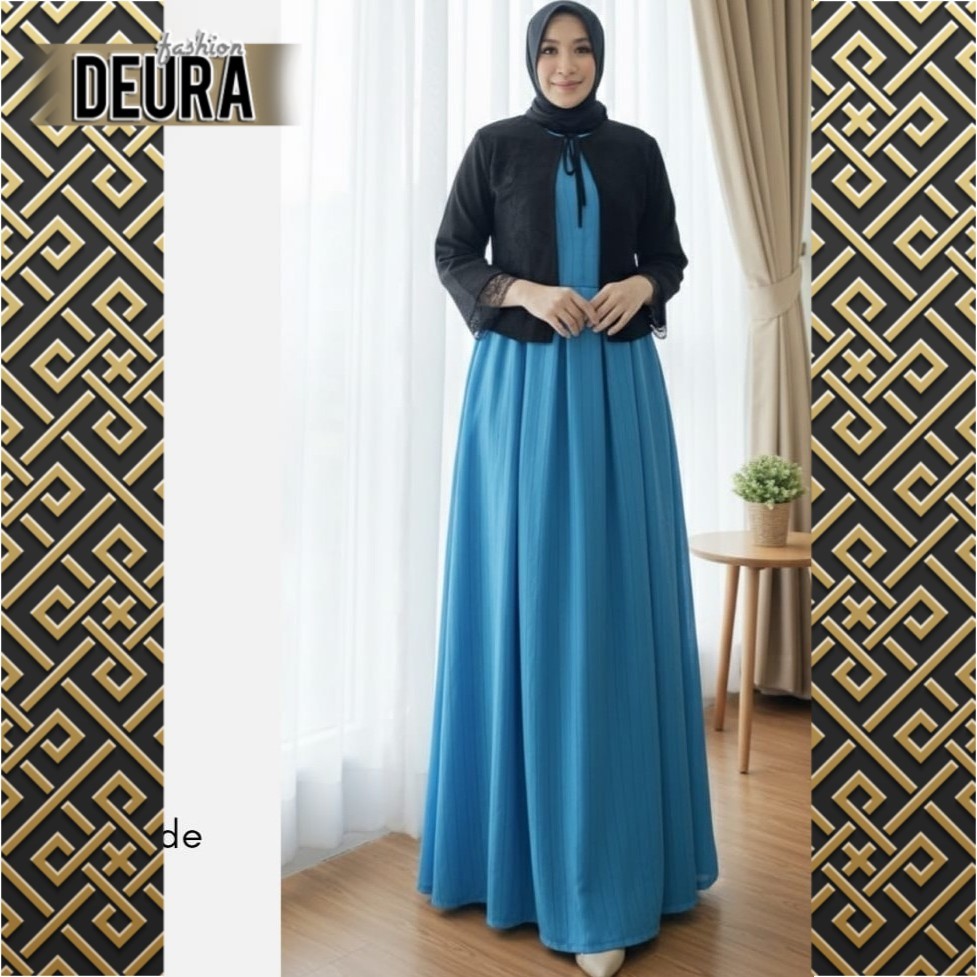 DEURA FASHION - Set Gamis Wanita Deura SD-521 / Gamis Deura Terbaru / Gamis Deura Original