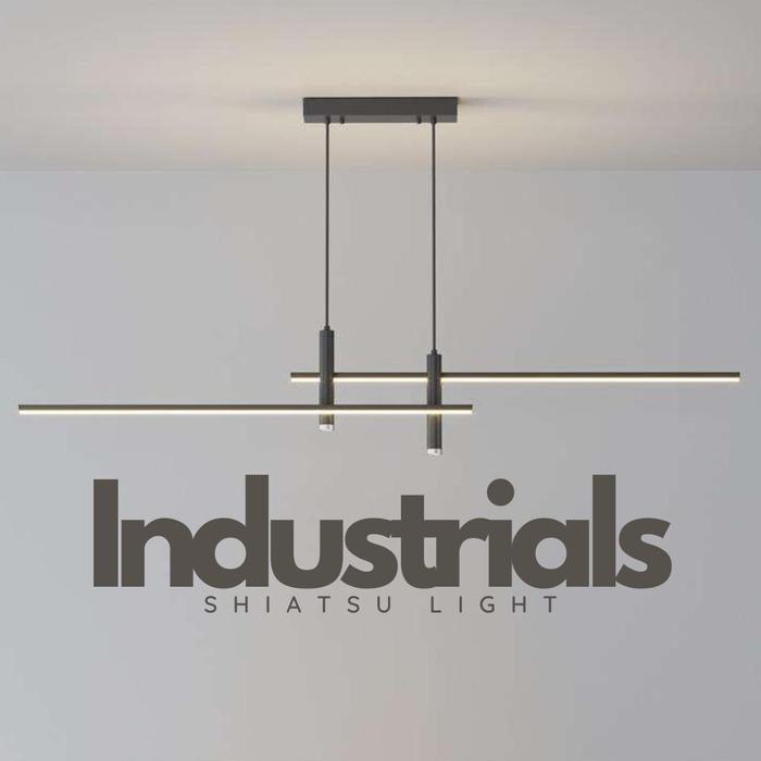 Industrials Lampu Gantung Plafon Modern Minimalis Nordic Set Bulat 31W KR-72W Warm White Natural Coo