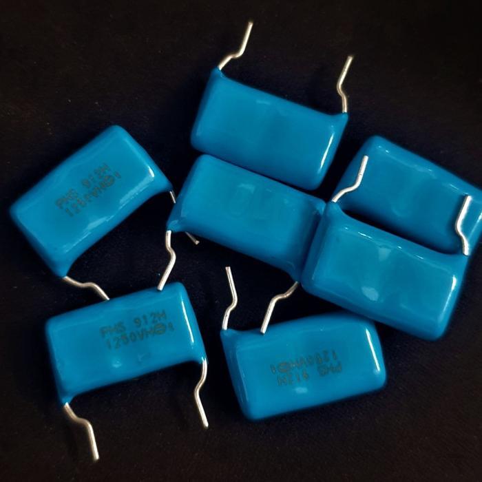 Capacitor Mylar Atau Kapasitor Milar PHS 912H 912 H 0.091uF 1250V - Harga per 3 pcs BEST