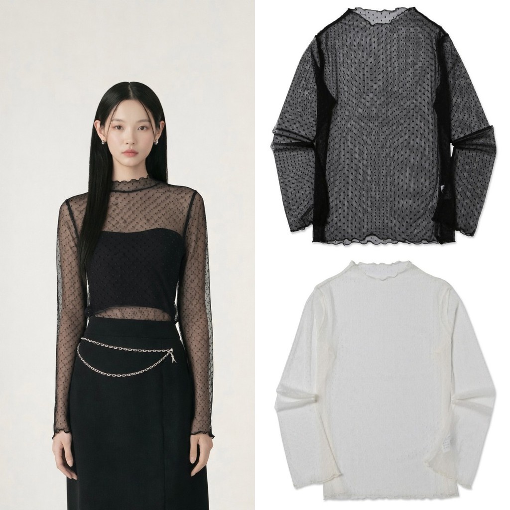 WARNAMU #1670 SPAO LACE TSHIRT