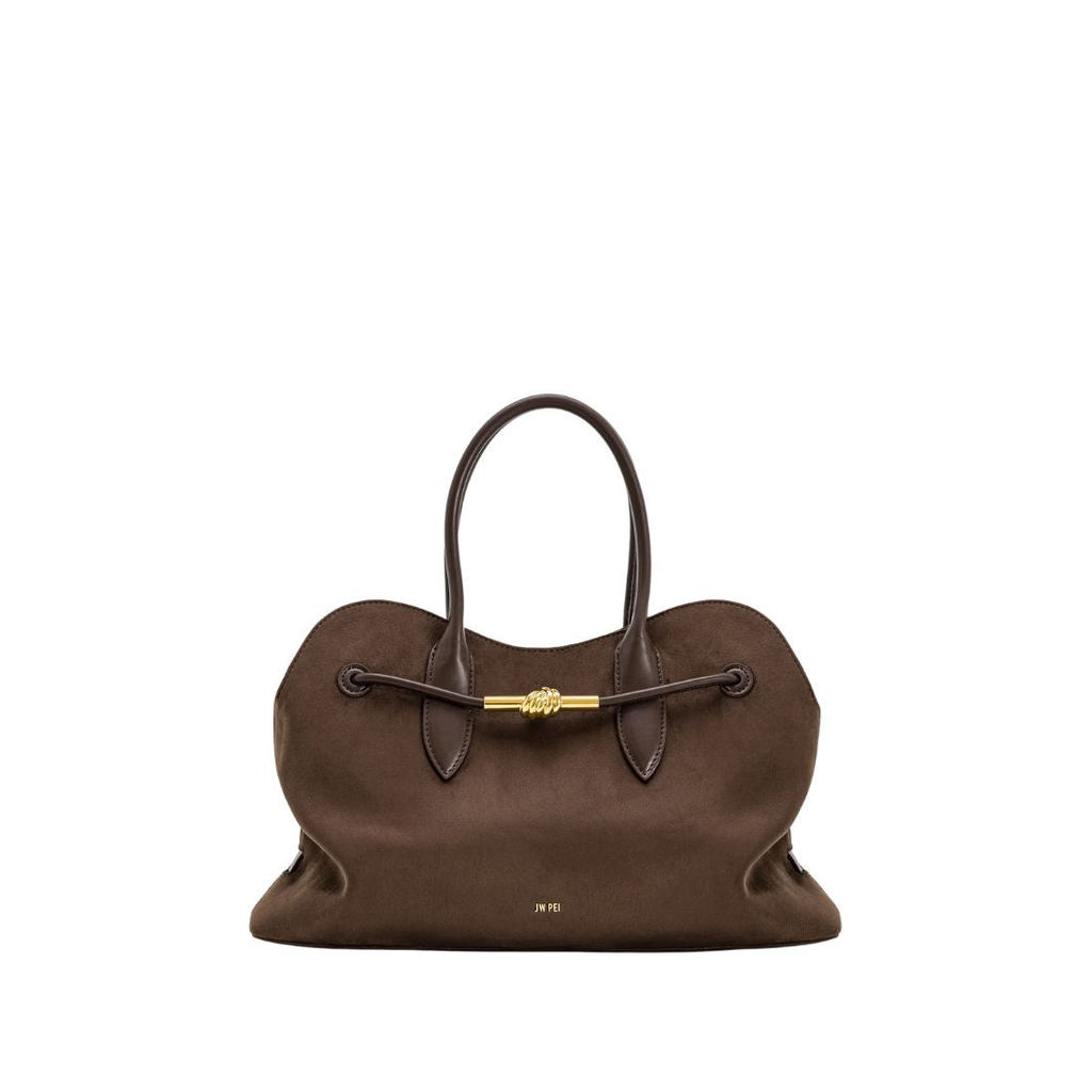 JW PEI Adele Metal Rope Knot Tote Bag - Mocha Brown