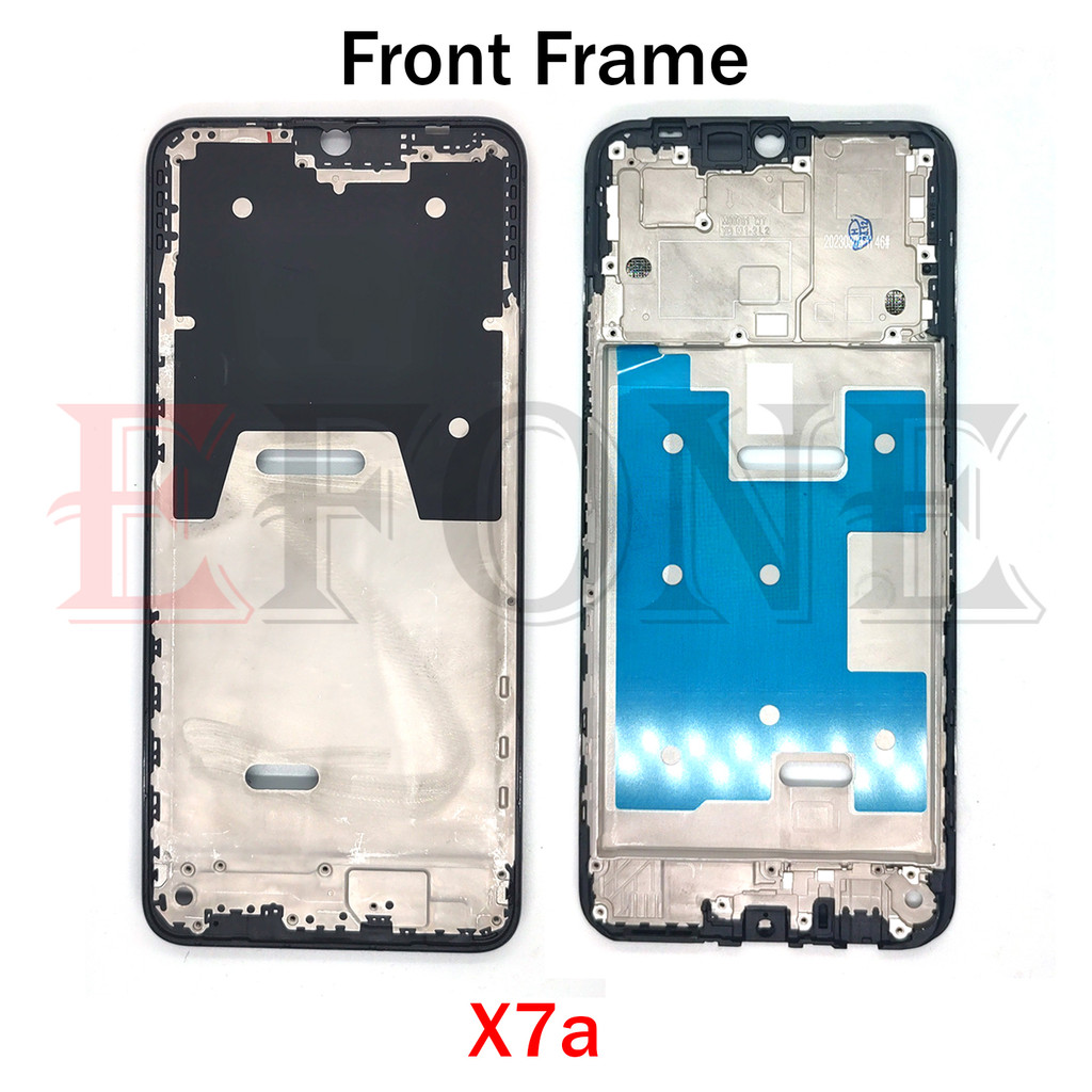 Middle Frame For Honor X7a LCD Front Frame Door Housing Bezel Repair Parts