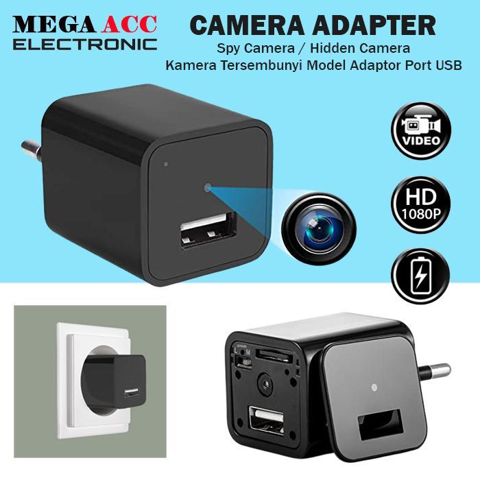 CamBeat Spy Camera USB Charger Adaptor HD - Hidden Camera - Kamera Tersembunyi Model Adaptor Port US