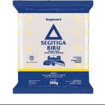 Tepung Terigu Segitiga Biru 500 gr - 1 dus isi 20 pcs
