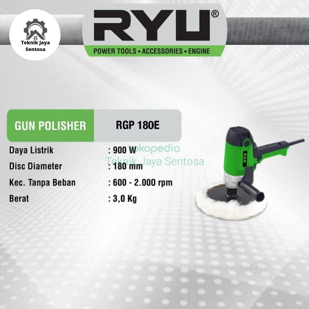 TISERA - Ryu Gun Polisher RGP 180 E Mesin Poles Mobil RGP180E Mesin Pemoles