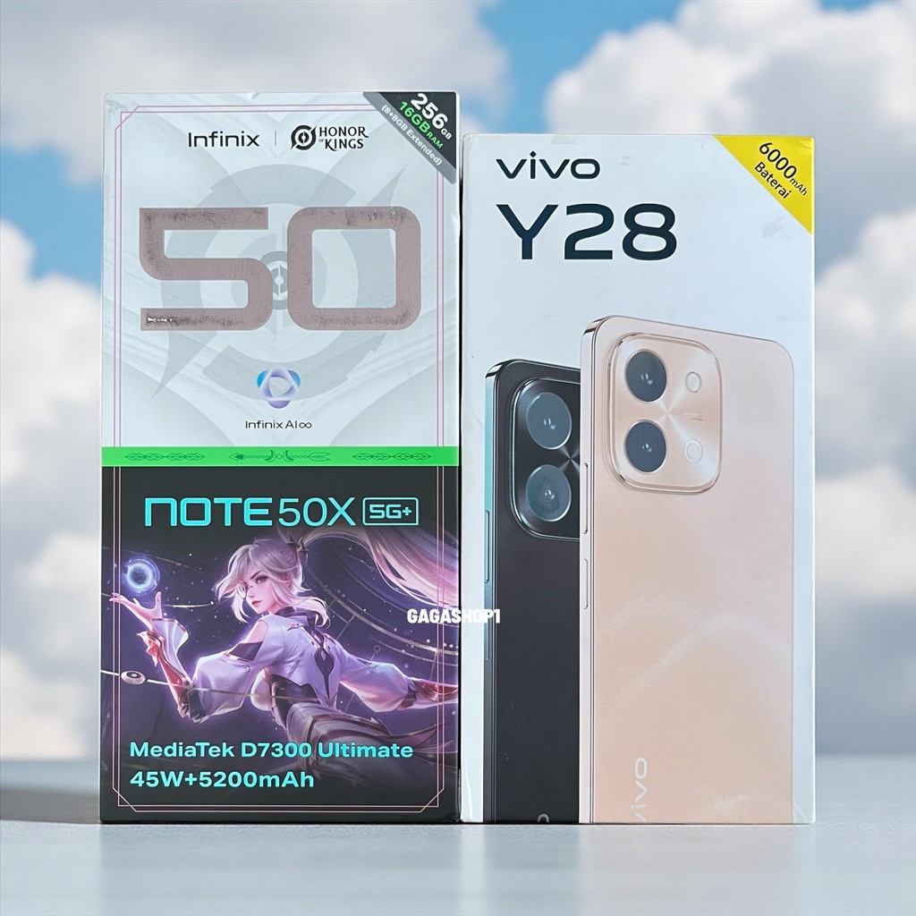 Second Infinix Note 50X 5G 8/256Gb & Second Vivo Y28 6/128Gb Mulus Fulset Sesuai Gambar