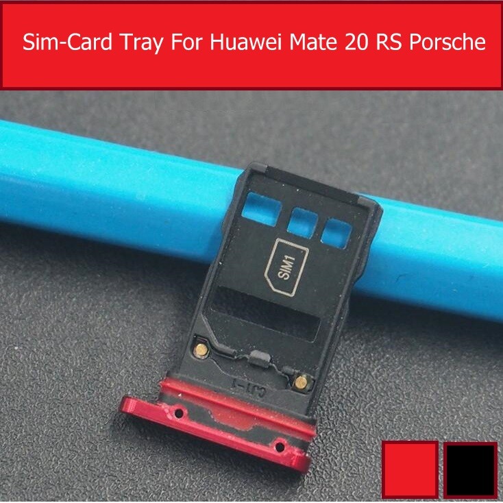Sim Card Tray Adapters For Huawei Mate 20 RS Porse Sim Card Slot Holder Socket Replacement Repair Pa