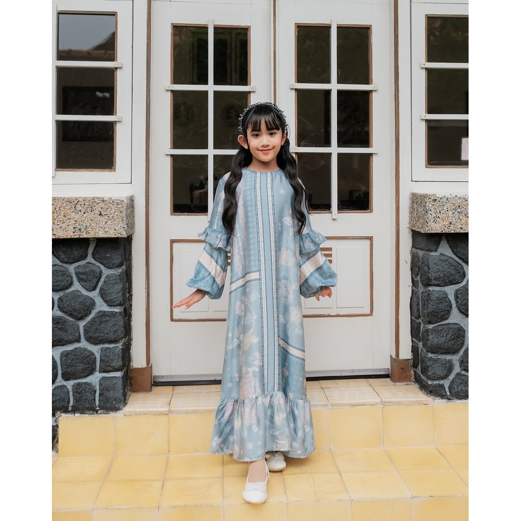 Kamima - Bale - Ramina Kids Dress In Slate Grey