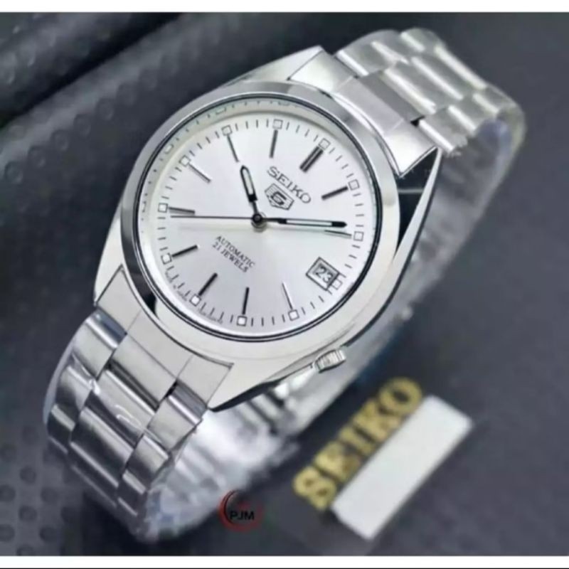 TERMURAHHH jam tangan Seiko 5 Automatic tanpa batrai tanggal aktif rantai stainless