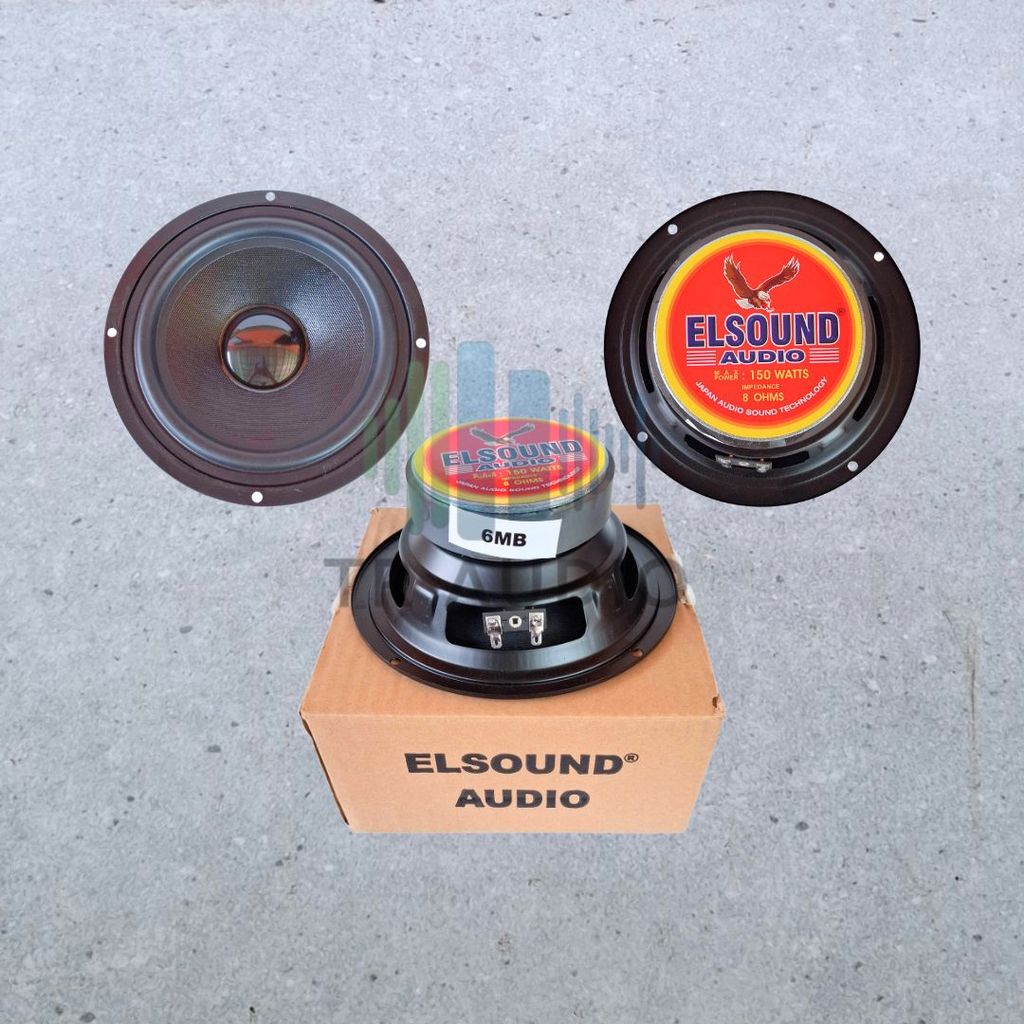 Woofer ELSOUND 6 Inch 150W 8 Ohm Magnet Besar Ringkas Cocok Speaker Aktif