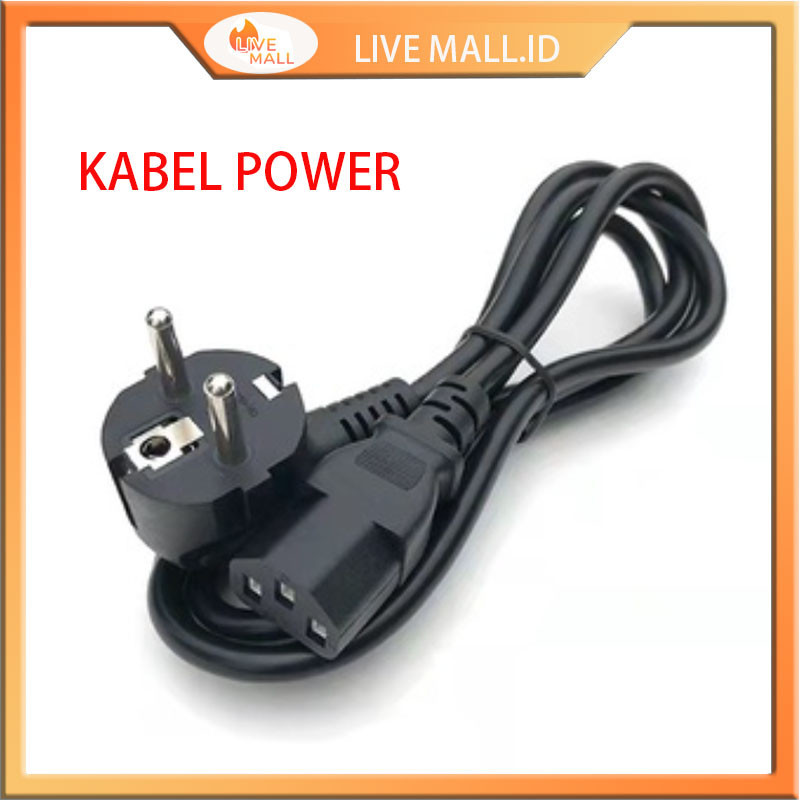 Kabel Power cpu listrik/Printer/Laptop/Psu to monitor/Power monitor