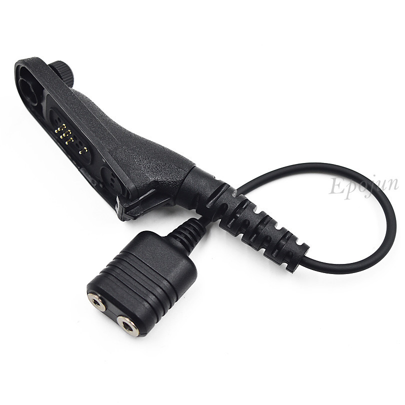 Auo Adapter Converter Cable for Motorola Rao DP4800 DP4400 DP4600 DP4401 DP4801 Walkie Talkie to 2-P