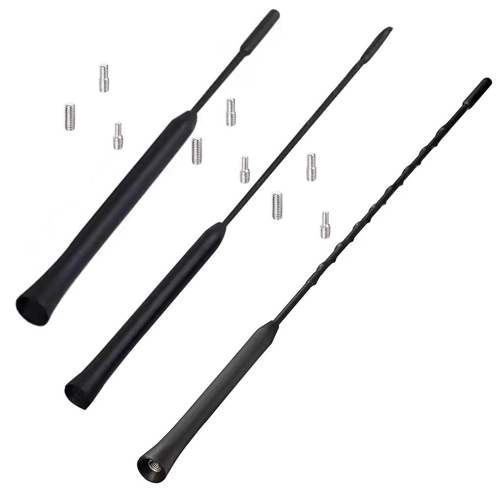 Tiang Antena Mobil dengan Sekrup M4 M5 M6, Penerimaan AM/FM, Pemasangan di Atap, Universal, Penggant