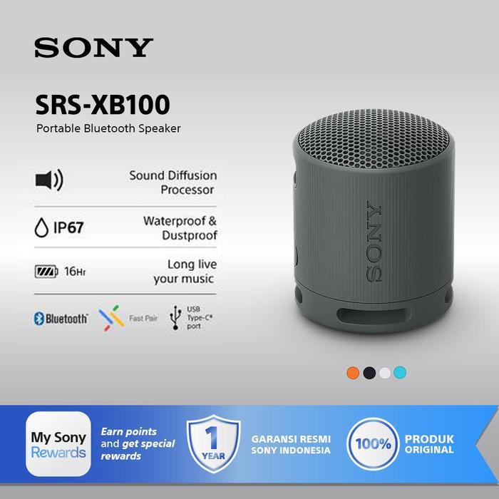 (Acome Audio) SONY SRS-XB100 Portable Wireless Speaker / XB100 - Black