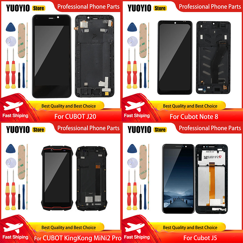 New Original Tou splay For CUBOT KingKong Mini 2 Pro J10 J20 Note 8 Note 9 J5 LCD Screen gitizer Ass