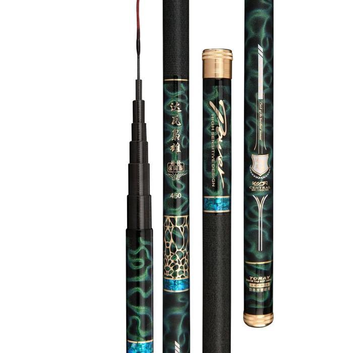 joran tegek elong KDA carbon toray ruas pendek 78 cm spek kaku original import - panjang 450