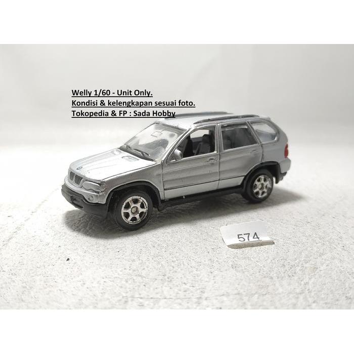 BMW X5 Silver Welly Diecast Miniatur