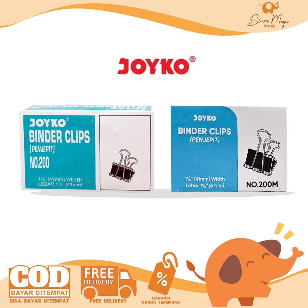 Joyko Binder Clip 200 & 200M / Penjepit Klip Kertas / Binder Klip