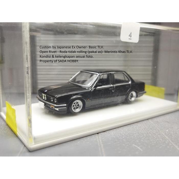 TLV  Limited Vintage  LV-N93b BMW 325i 4 Door Hitam Custom Tomica Diecast Miniatur