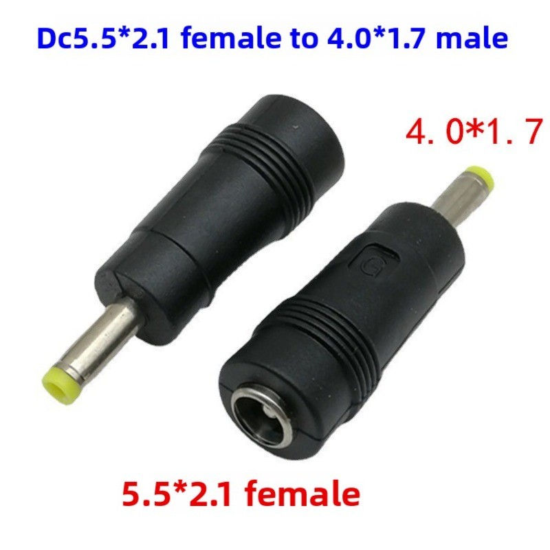 DC 5.5x2.1 Female to 4.0x1.7 Male Power Adapter DC Connector Power Converter