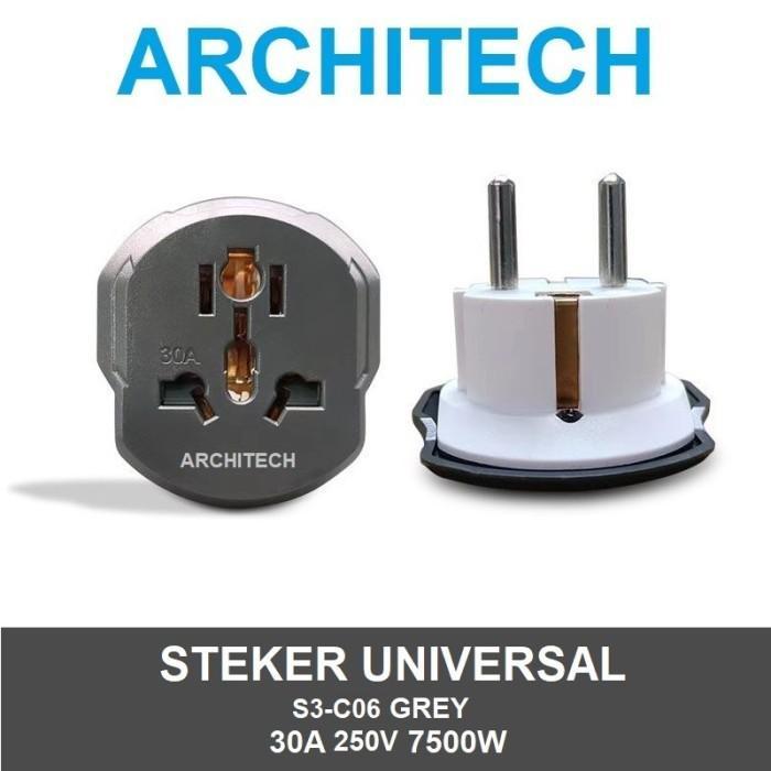 ARCHITECH Travel Adaptor Universal | Steker Multi Country | Colokan Listrik International Plug