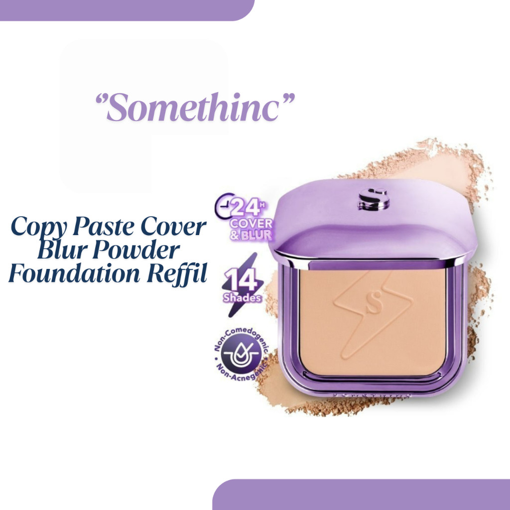 Somethinc Copy Paste Coverblur Powder Foundation 12g/Bedak Padat
