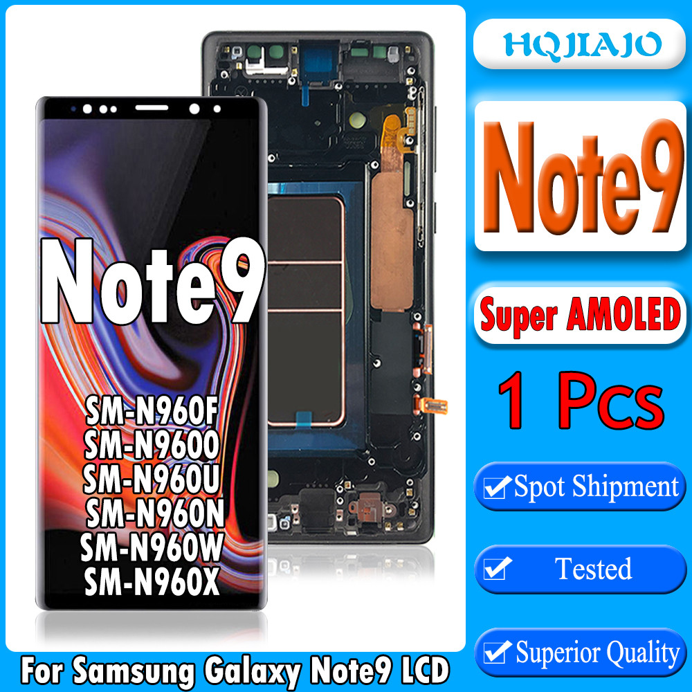 6.4" Super AMOLED LCD For Samsung Galaxy Note9 LCD N960 N960F N960F N960D splay Touch Screen Assembl