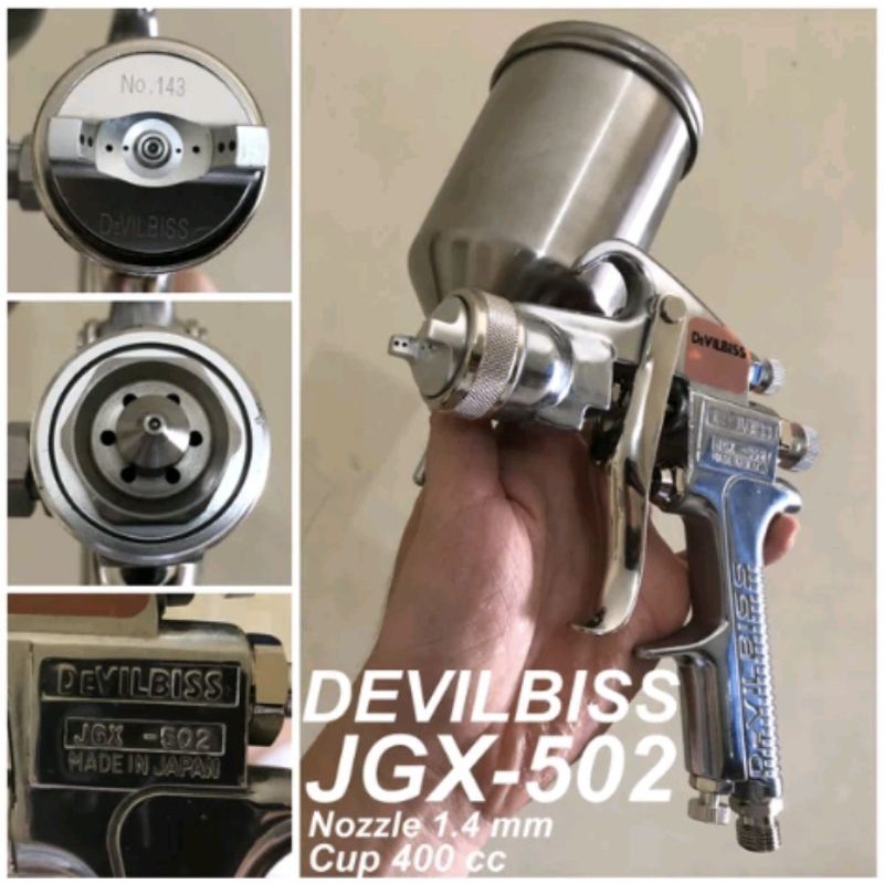 zen.market - Spray Gun Devilbiss JGX-502 G Tabung Atas
