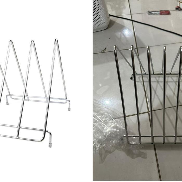 Rak Talenan / Tempat Talenan Stainless Steel / 3 Ruas / 6 Ruas - 6 Ruas