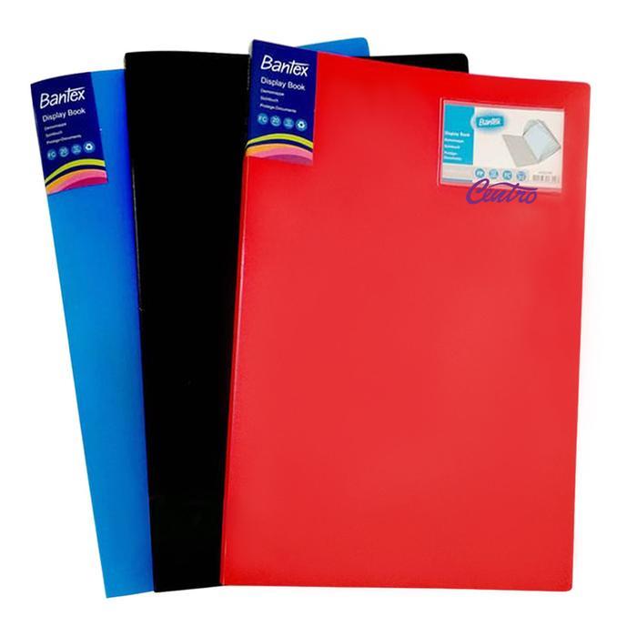 Bantex Display Book F4 20 Pocket - Hitam