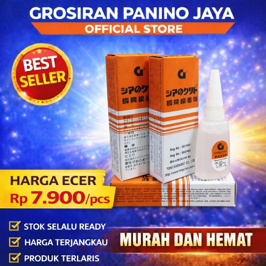 Lem G Korea Super Rekat Super Glue | Lem Serbaguna Super Kuat Cepat Kering Untuk Plastik Kayu Logam 