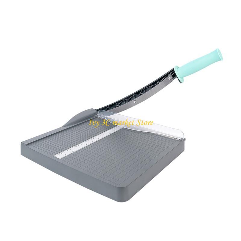 D7YC Paper Cutter Heavy Duty Guillotined Paper Trimmer with Portable Base Safety Guard Paper Slicer 