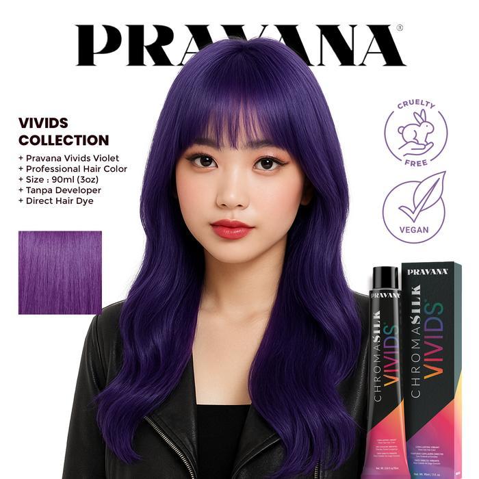 PRAVANA VIVIDS VIOLET - Vegan Hair Color (Cat Rambut)