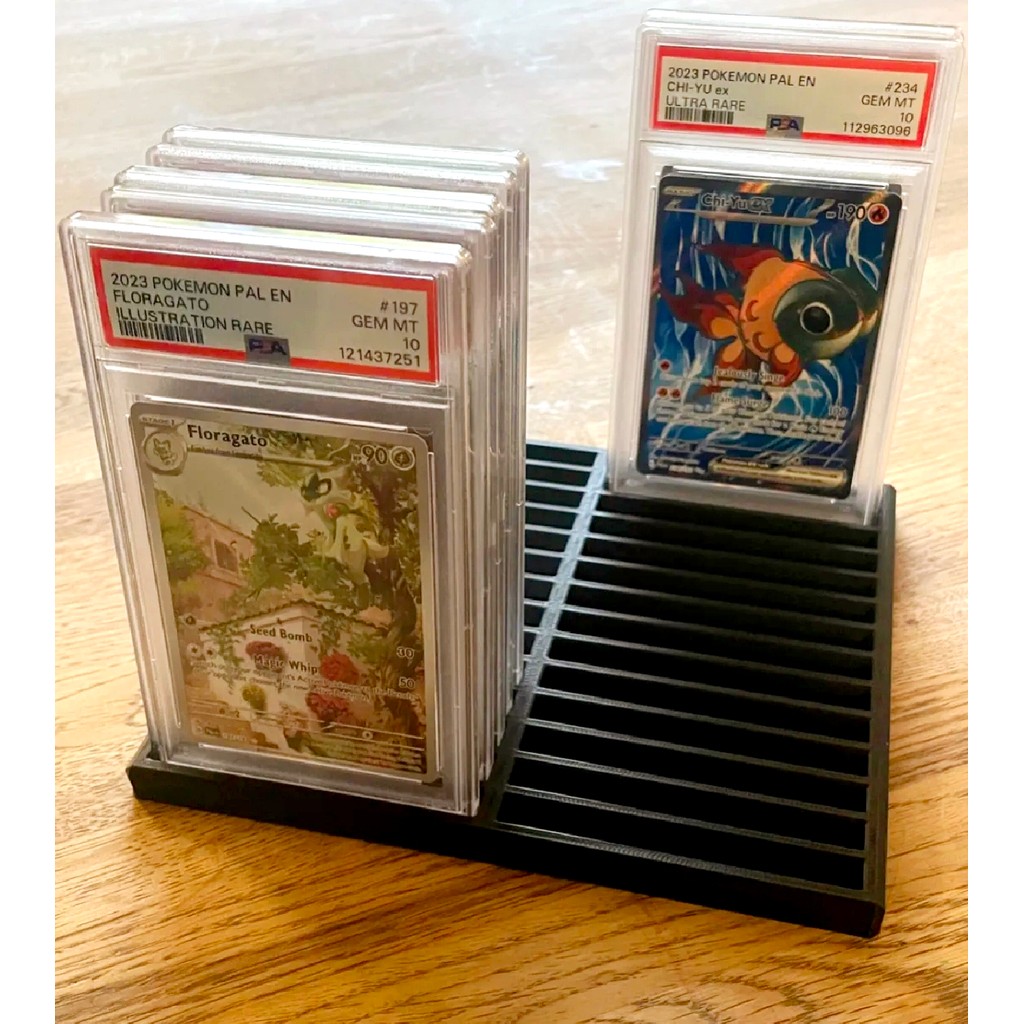 Tray holder display kartu TCG slab PSA Pokemon One Piece