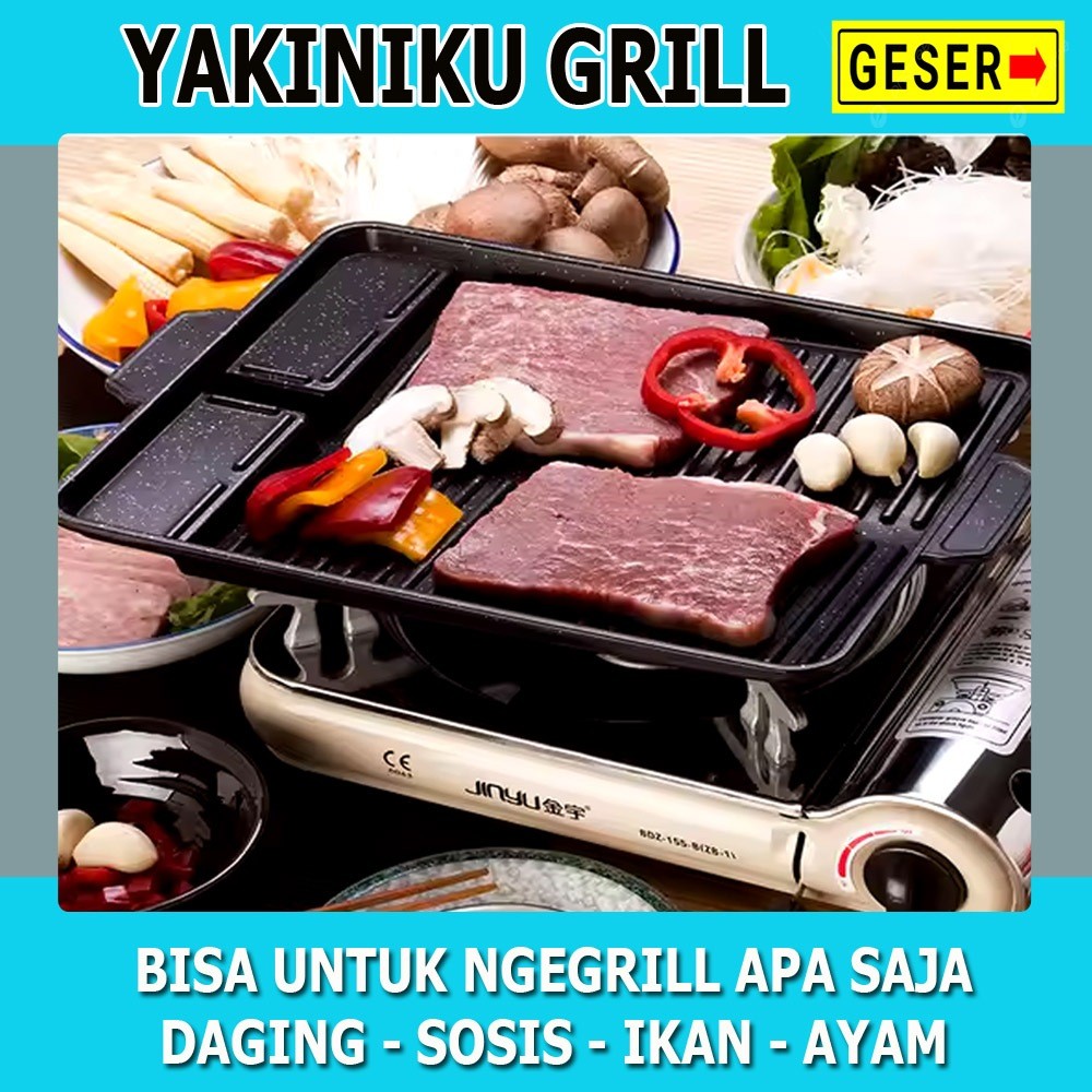 Grill Pan Yakiniku KOREAN BBQ Grill / panggangan KOREAN BBQ Grill Anti Lengket