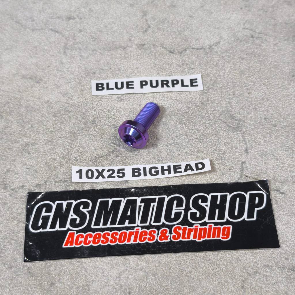 BAUT PROBOLT TITAN M10X25 BIGHEAD DRAT KASAR / BAUT TITAN M10X25 BIGHEAD DRAT KASAR