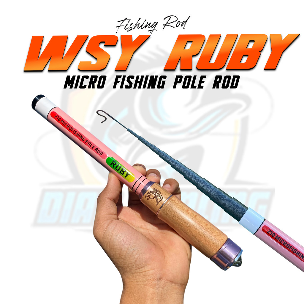 Tegek WSY RUBY Hard Action Bahan Carbon High Quality Panjang Ruas 25cm