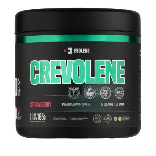 Evolene Crevolene Creatine Monohydrate | Suplemen Fitness Gym Otot | Strength Power Recovery Workout