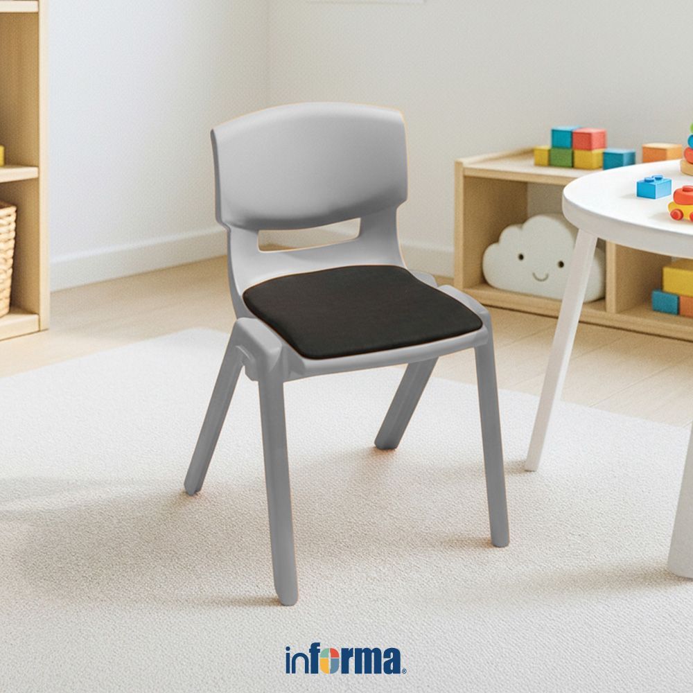 Informa Yaris Kursi Anak Dengan Bantalan - Abu-Abu Tempat Duduk Anak Kids Chair Bangku Sandaran Plas