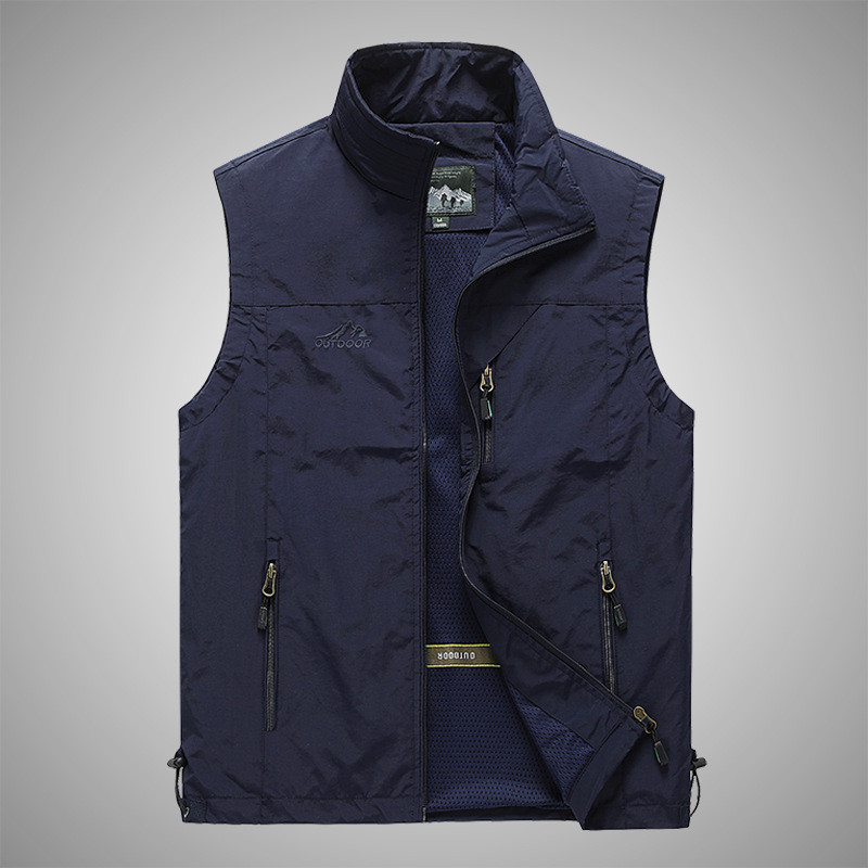 Rompi pria, jaket tanpa lengan, jas olahraga.