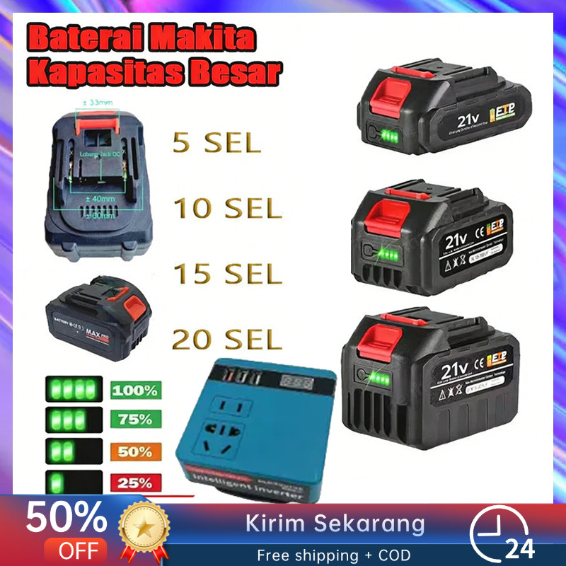 MT-21V 5cell 10sell 20Sel 40000mah Bor Baterai Makita For Lithium Tools Batre Impact Baterai Battery