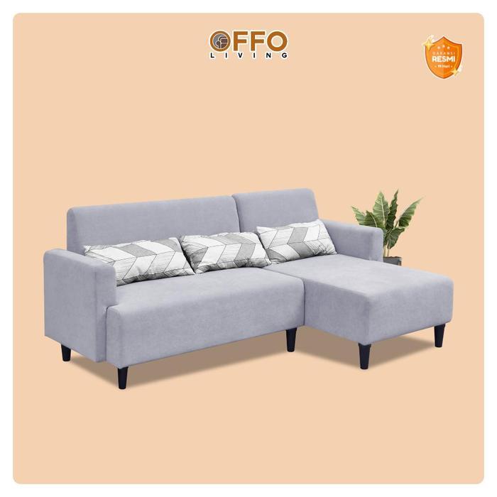 Offo Living - Sofa L Minimalis - Sofa L Capella - Grey