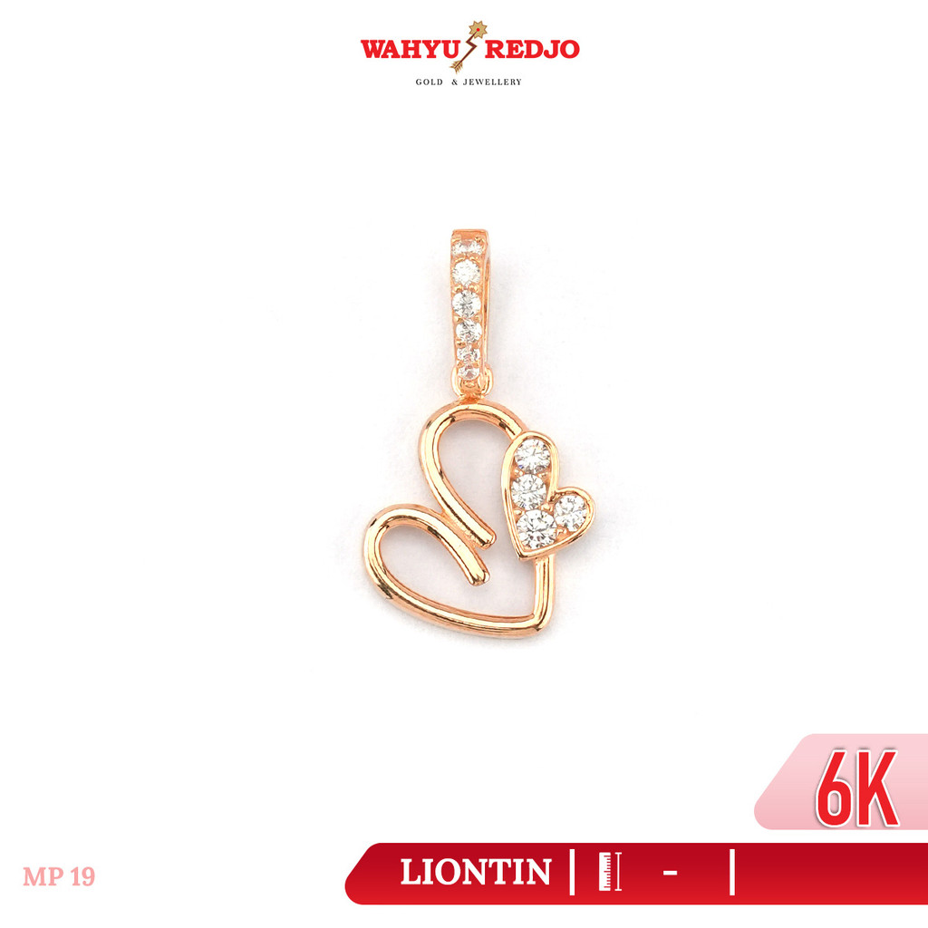 Liontin Emas Two Love 6K LTS Wahyu Redjo Pameran