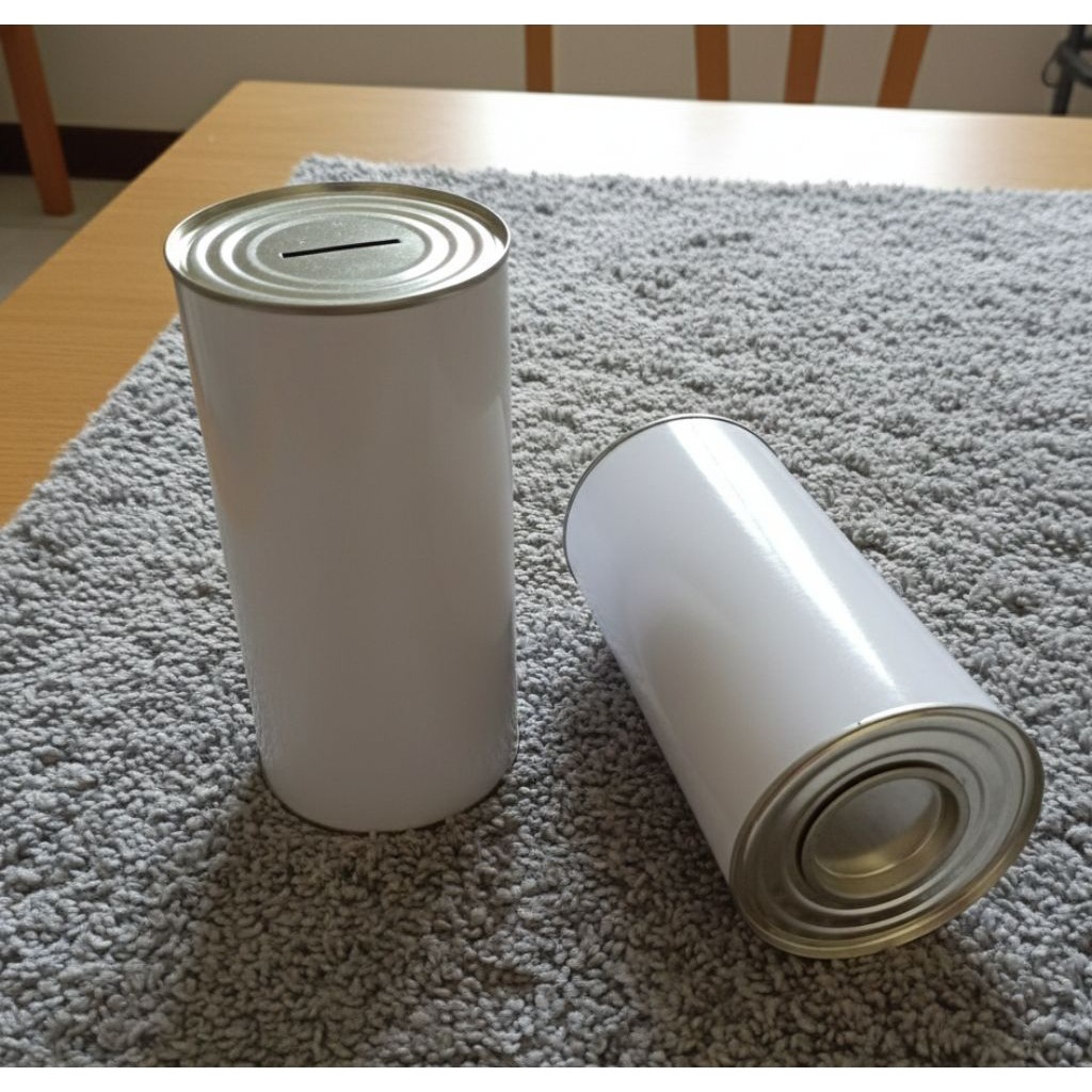 CELENGAN POLOS JUMBO BAHAN FULL KALENG PREMIUM (D.10CM T.20CM) - CELENGAN VIRAL FULL KALENG BUKA TUT