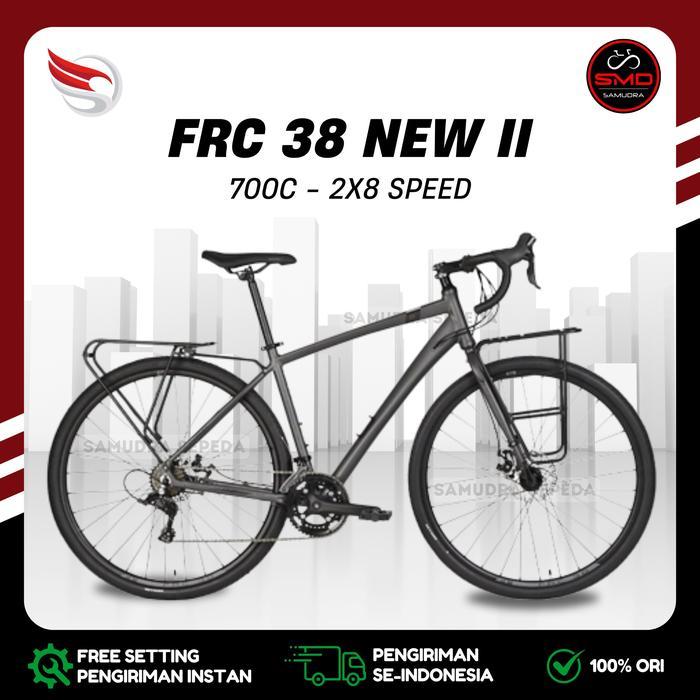 Sepeda Balap RoadBike Element 700C Size 480 500 520 FRC 38 New II 2x8 Speed Murah BDG - 480 Gunmetal