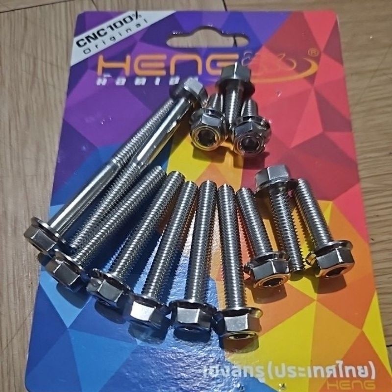 baut stainless set cvt vario 125 150 original heng thailand, baut cvt set vario heng