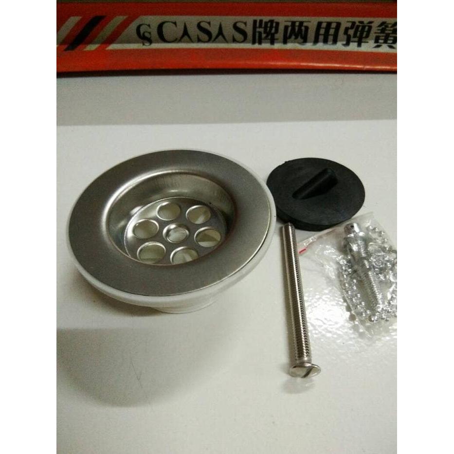 AFUR BAK CUCI PIRING 11/2" /TUTUP PEMBUANGAN WASTAFEL/FLAT STENLISS/